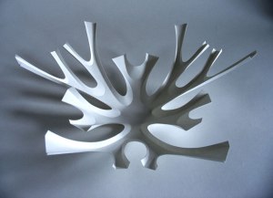 Richard Sweeney's intricate paper sculpture. 