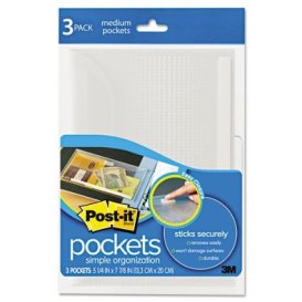 Pack of 5 x 8 inch Post-It Pockets. A must-have for every journal-keeper.